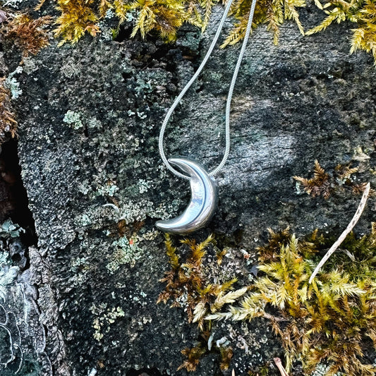 MOON NECKLACE • SILVER