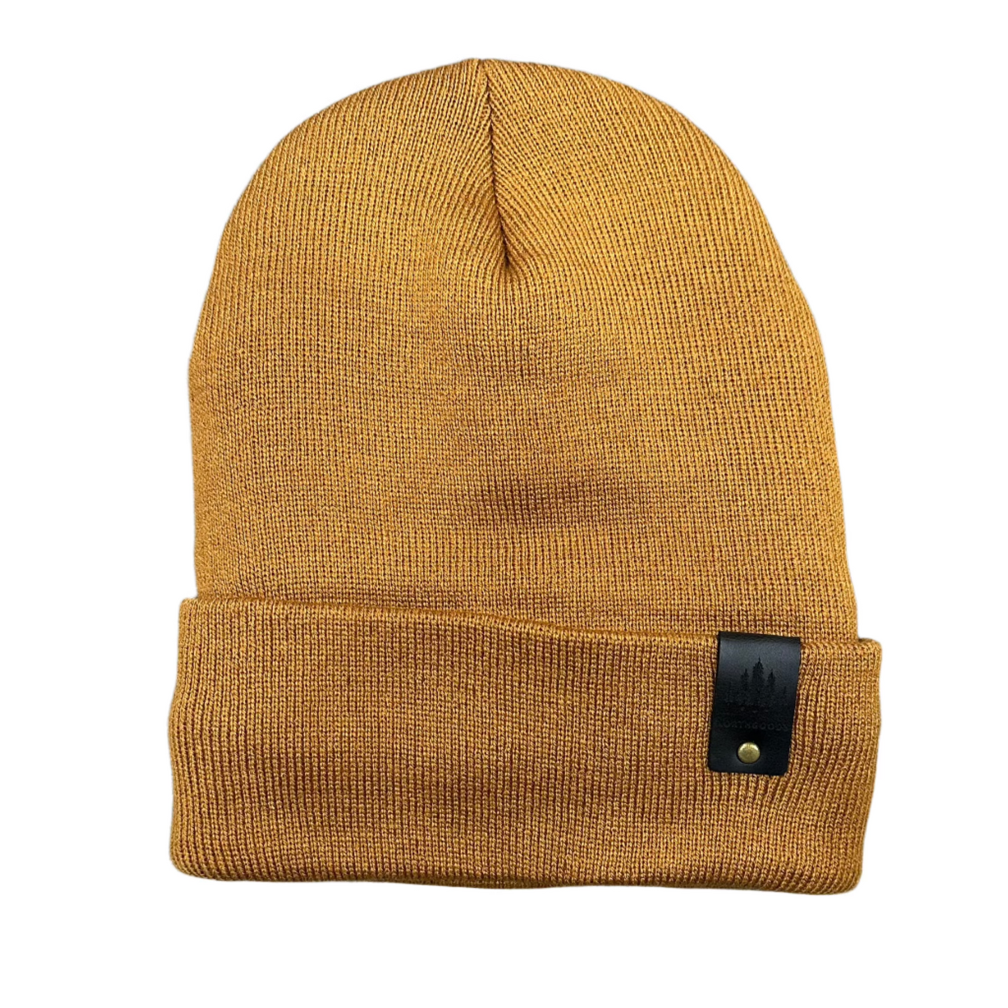 Sherpa Lined Classic Cuff Beanie • Brown