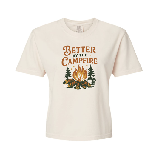 Better by the Campfire • Women's Boxy Tee