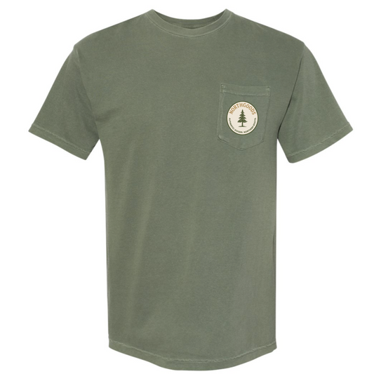 Vintage Pocket Tee • Moss