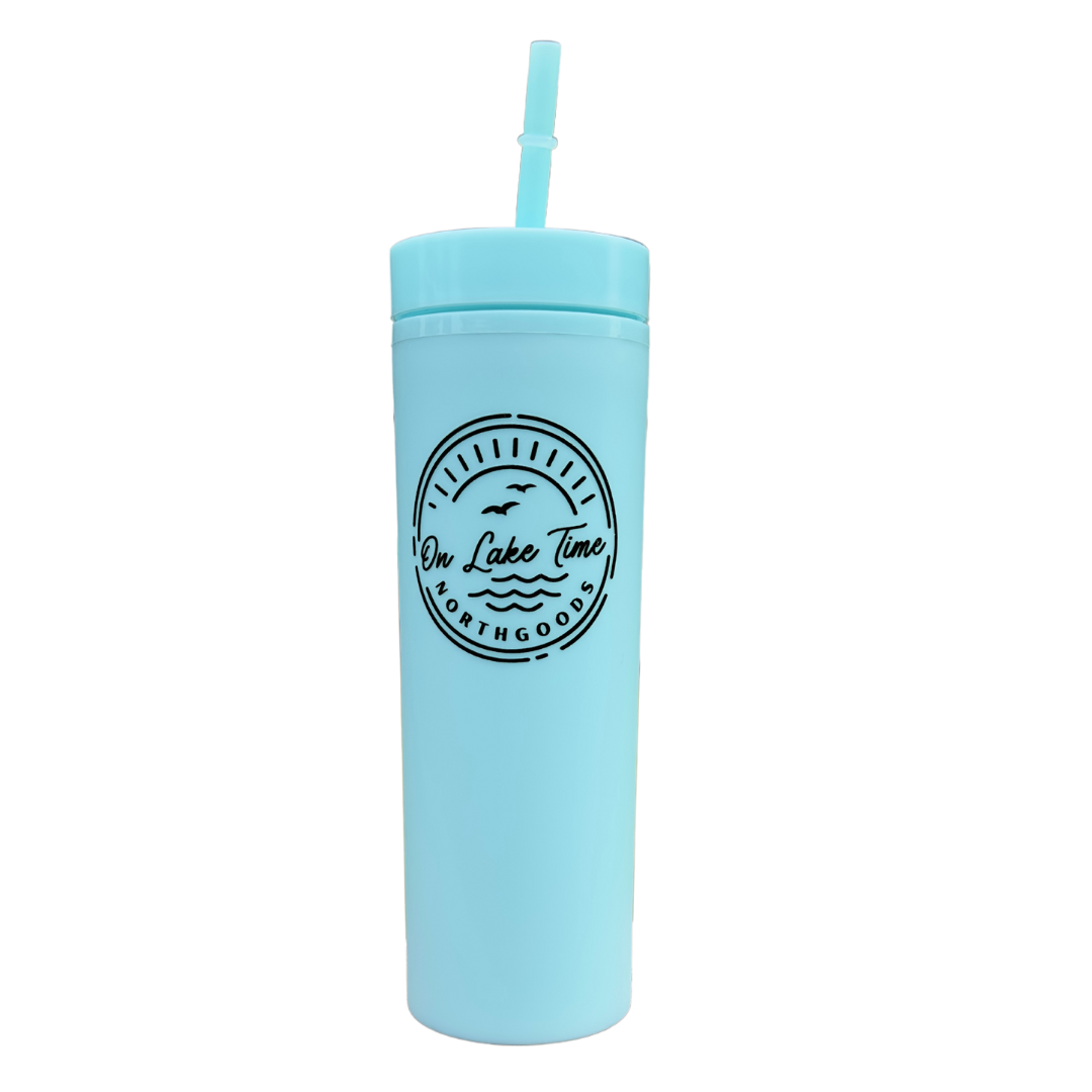 On Lake Time Skinny Tumbler