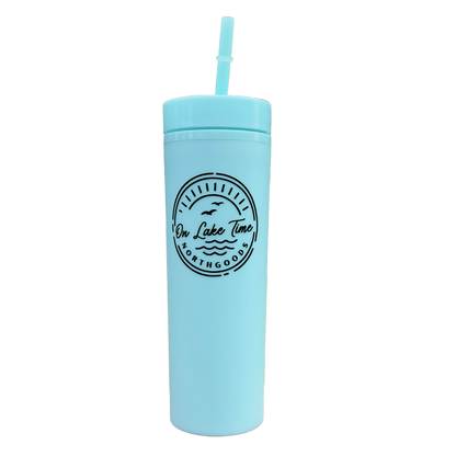 On Lake Time Skinny Tumbler