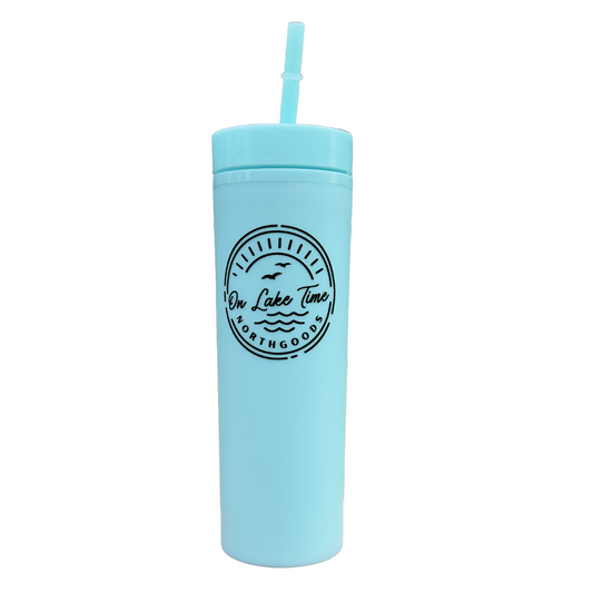 On Lake Time Skinny Tumbler