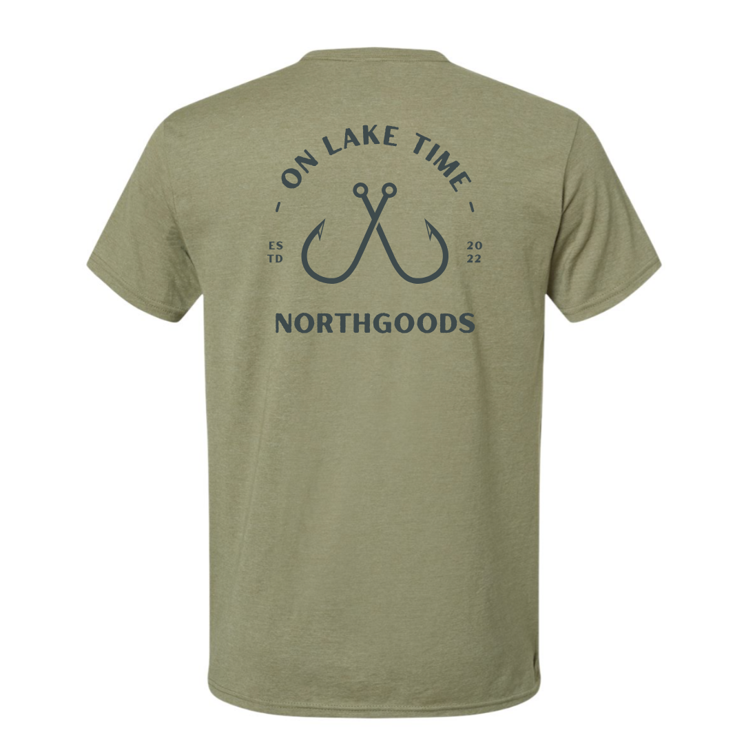 Hooked on Lake Time Tee