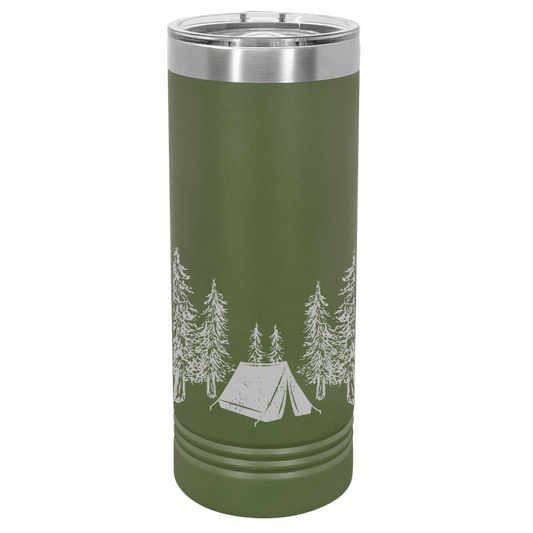 Skinny Camp Scene Tumbler