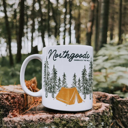 Camp Scene Ceramic Mug