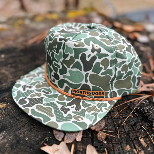 THE FALL ROPE FLAT BILL • WISCO CAMO
