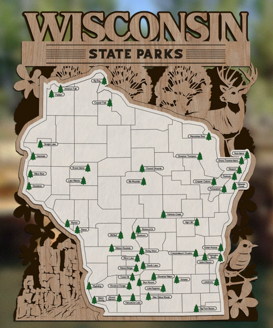 WI State Park Map