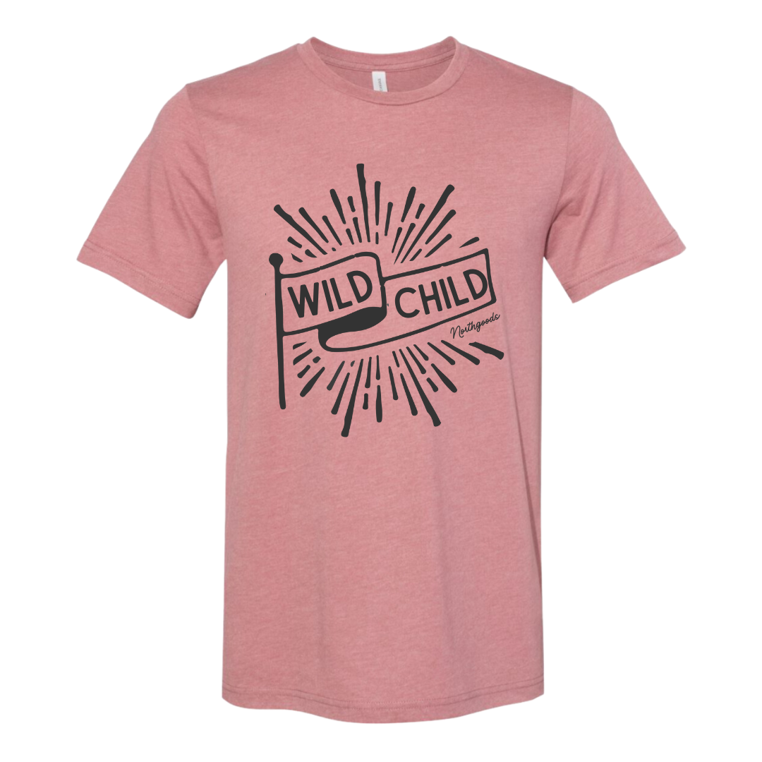 Wild Child Toddler Tee - Mauve