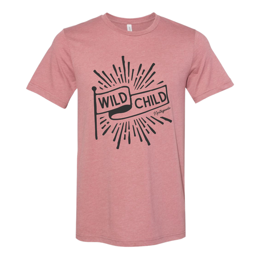 Wild Child Toddler Tee - Mauve