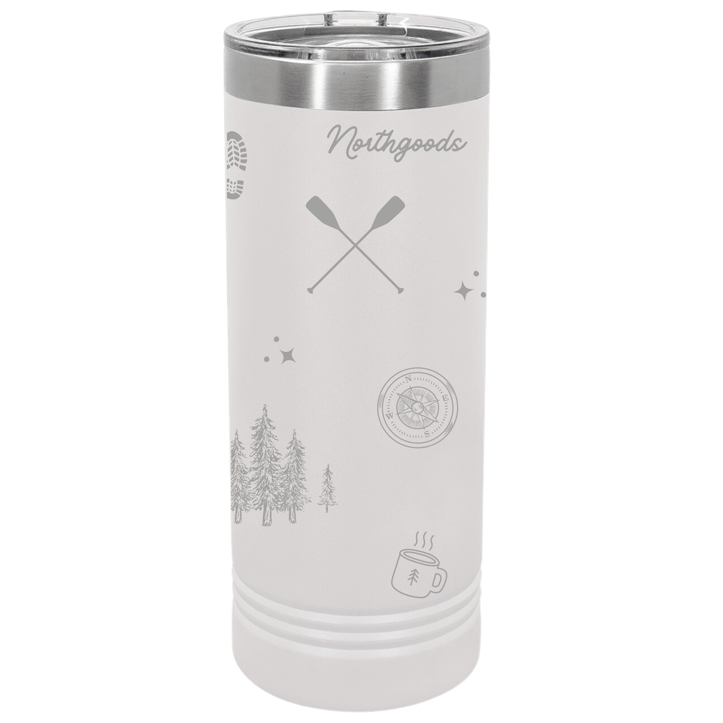 Skinny Camp Icons Tumbler