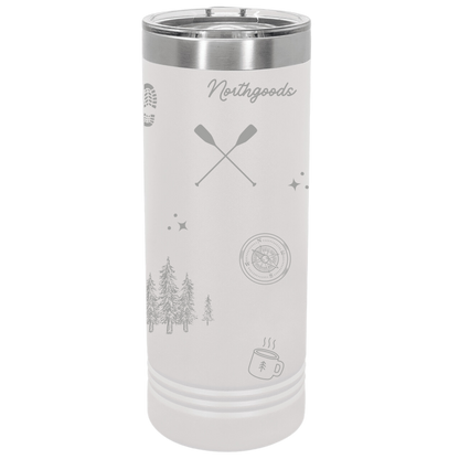 Skinny Camp Icons Tumbler