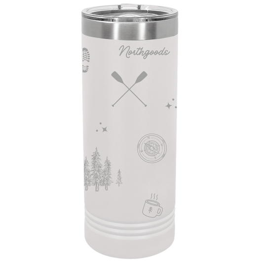 Skinny Camp Icons Tumbler