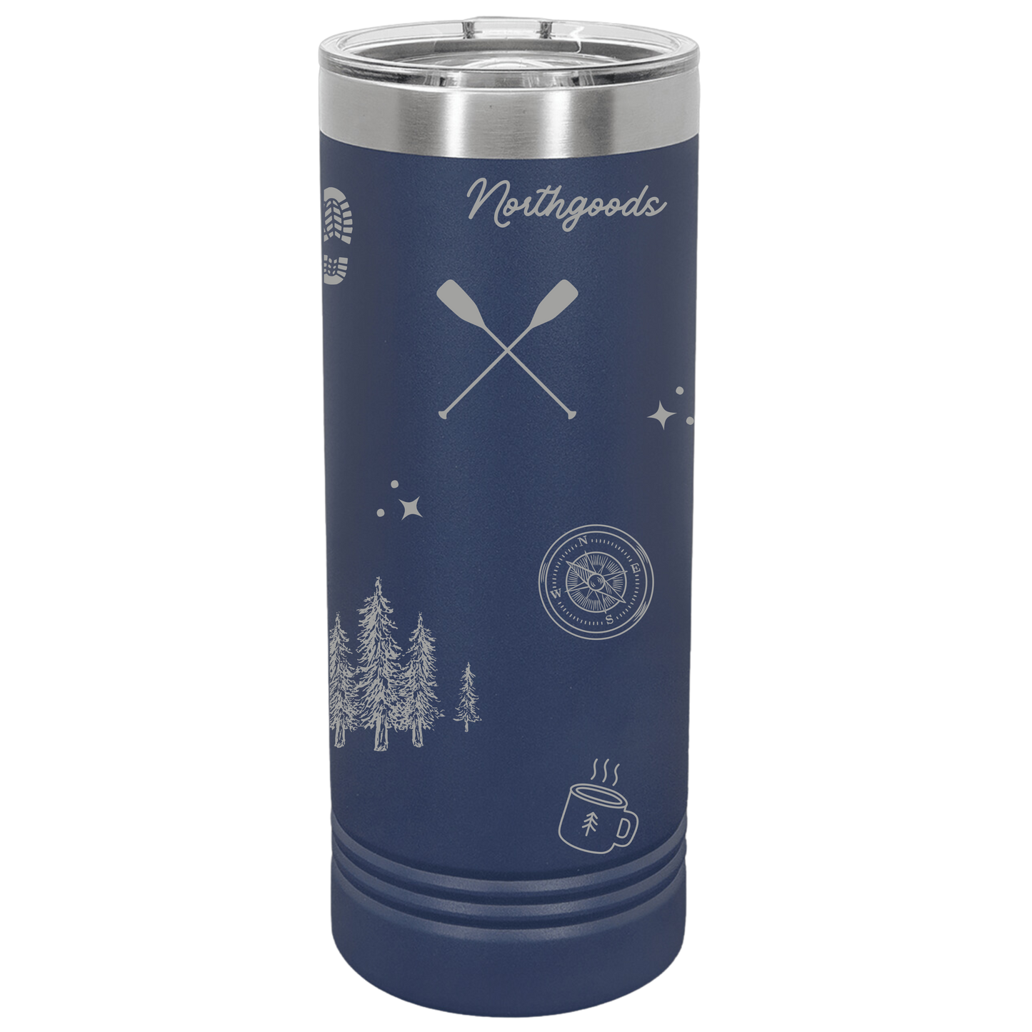 Skinny Camp Icons Tumbler